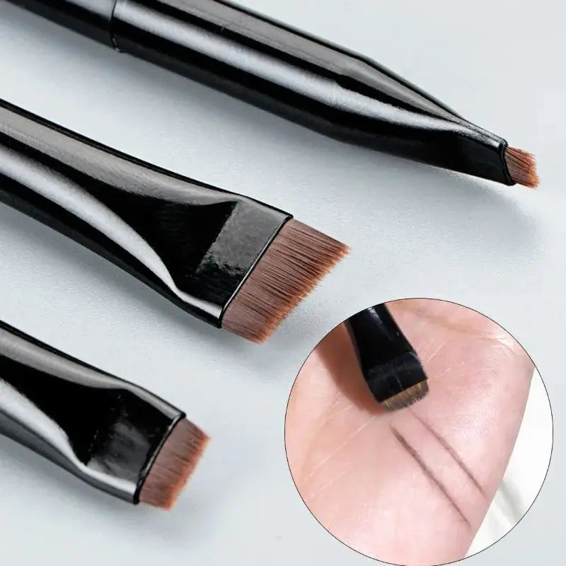 Eyeliner and Eyebrow Brushes Set for Precision Makeup Application - Smarsty