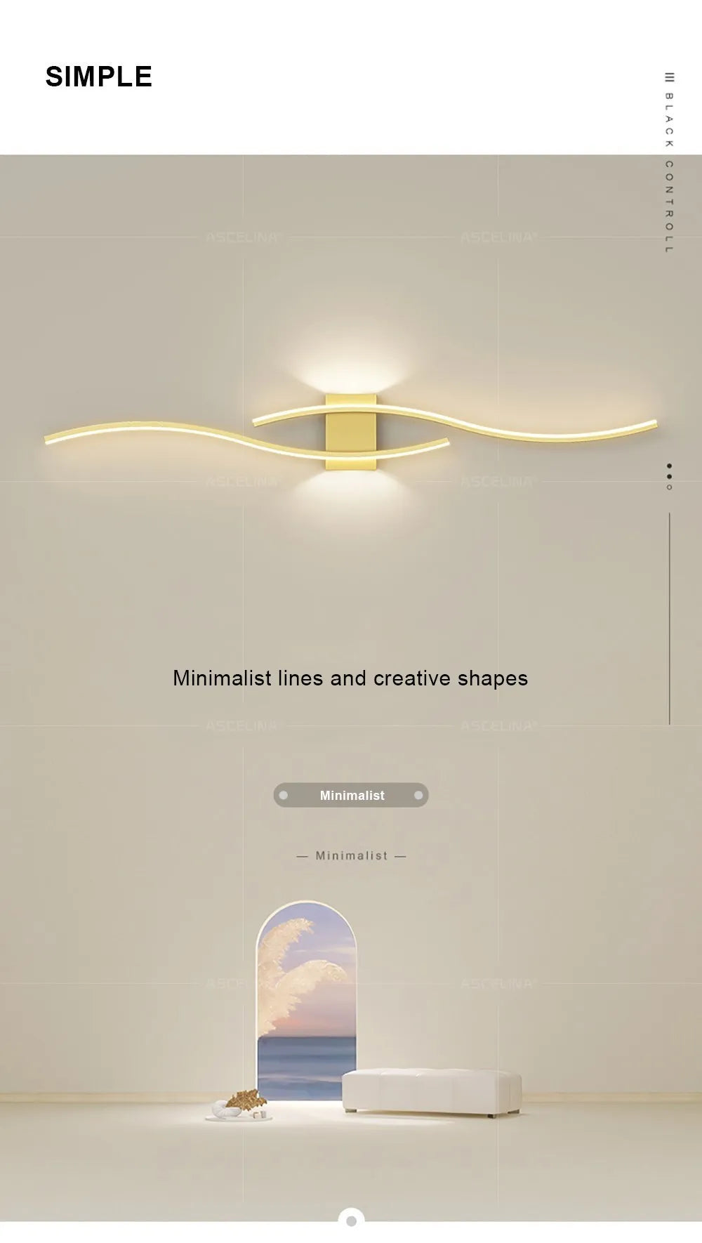 Minimalist LED Wall Lamp for Stylish Indoor Lighting - Smarsty