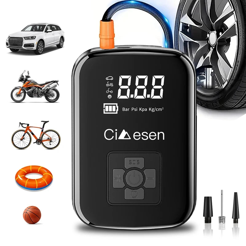 Cordless Wireless Air Pump Portable Tire Inflator 150 PSI - Smarsty