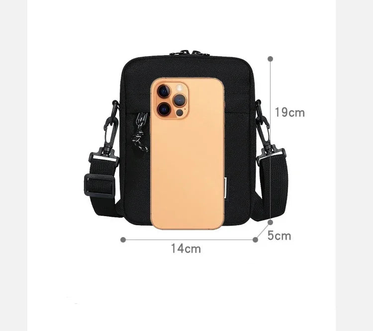 Compact Square Crossbody Bag With Oxford Cloth Durability - Smarsty