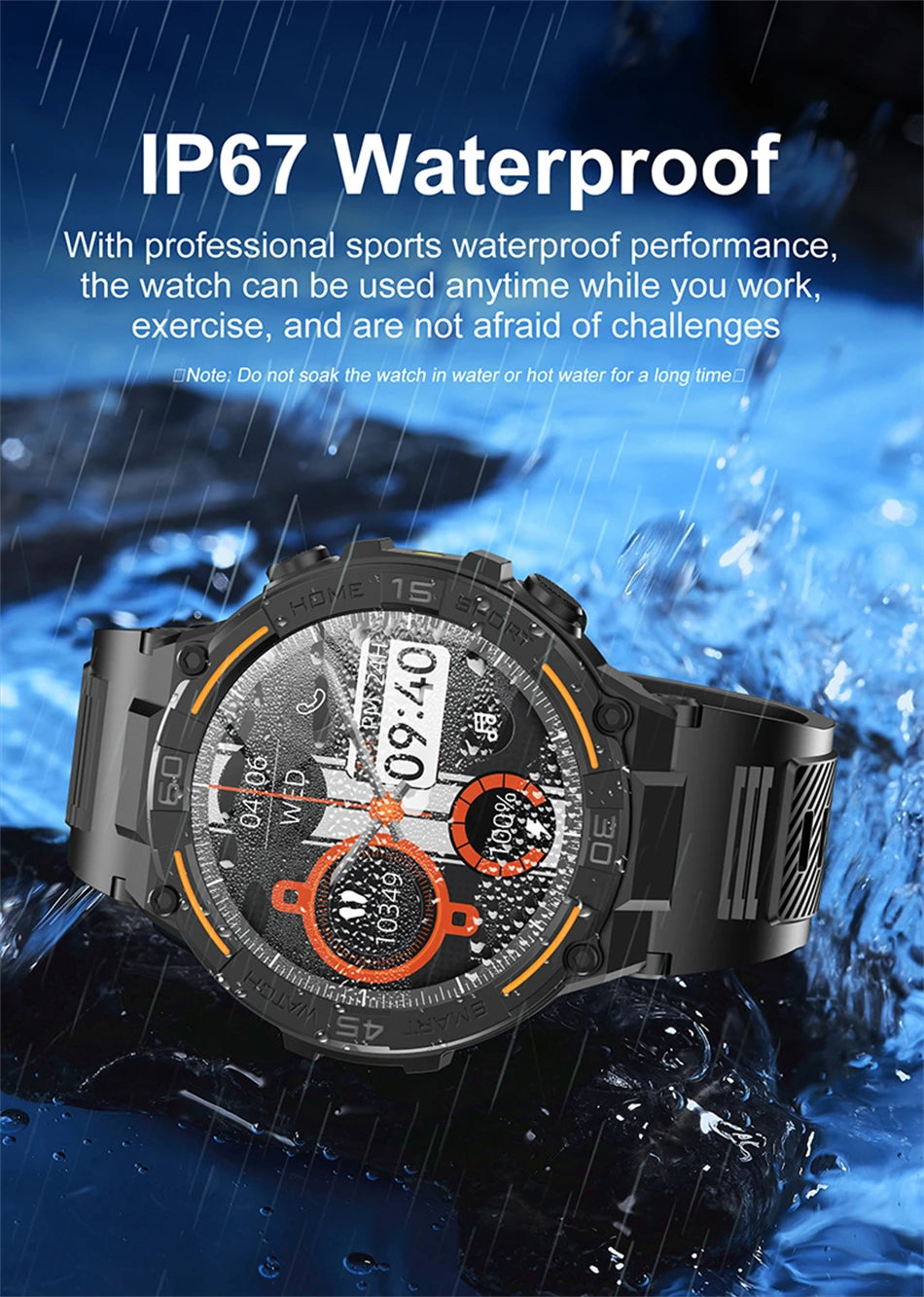 Military Smartwatch for Men with Health Monitoring Features - Smarsty