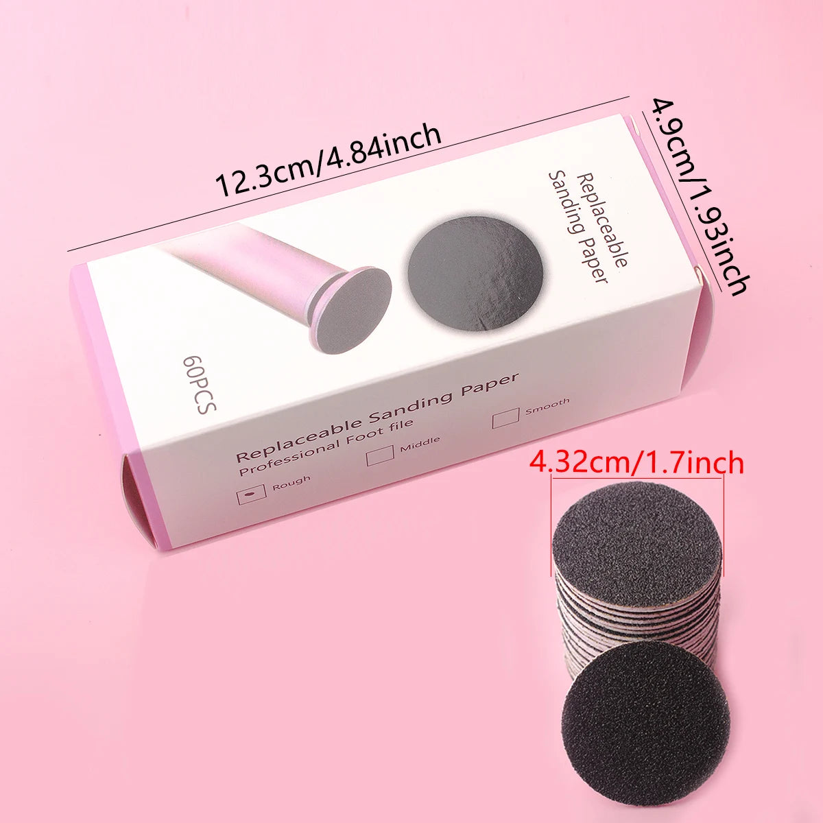 Professional 60pcs Foot Dead Skin Sandpaper For Pedicures - Smarsty