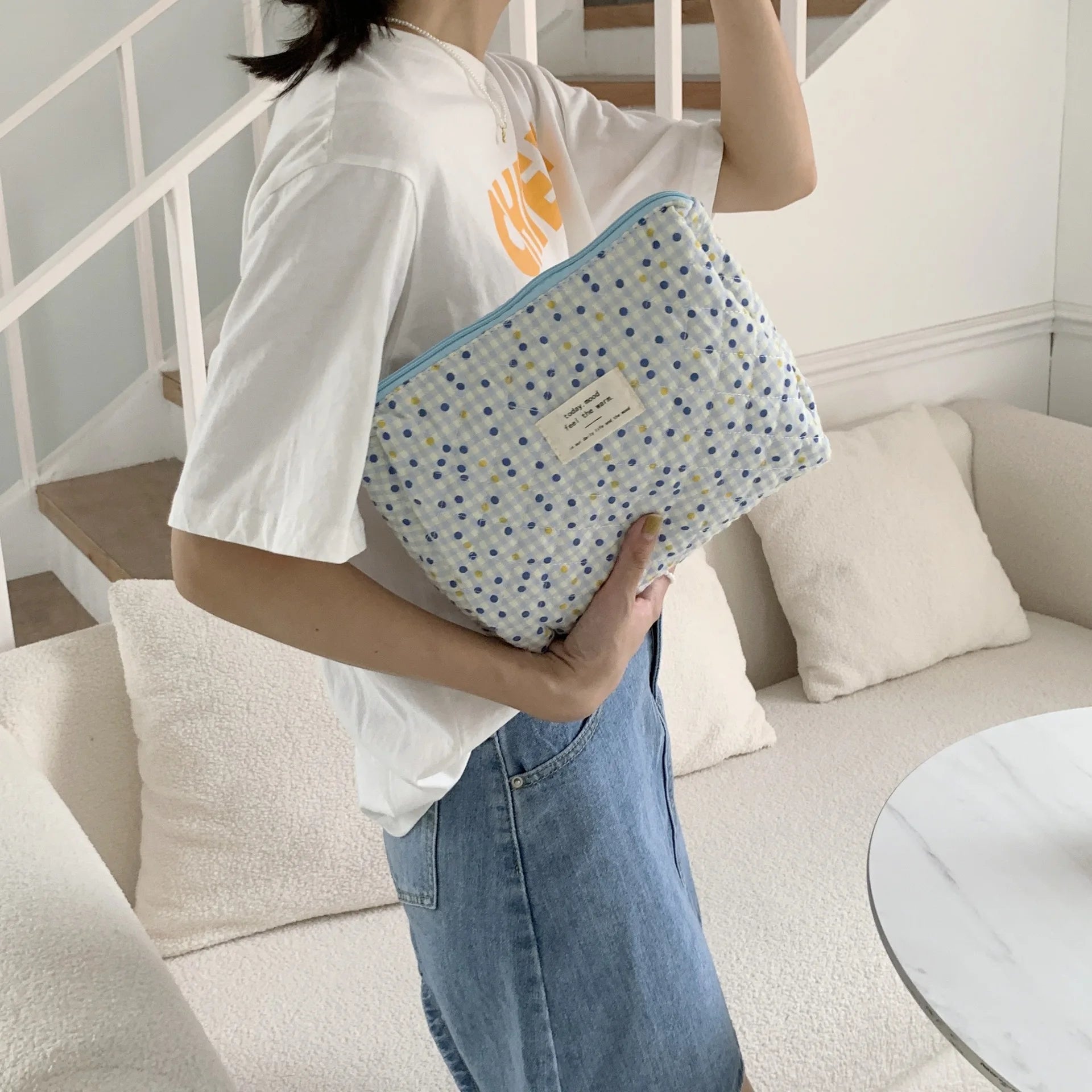 Large Capacity Women's Cosmetic Bags Cases Casual Ladies Small Storage Bag with Zipper Female Travel Clutch Bag Small Handbags - Smarsty