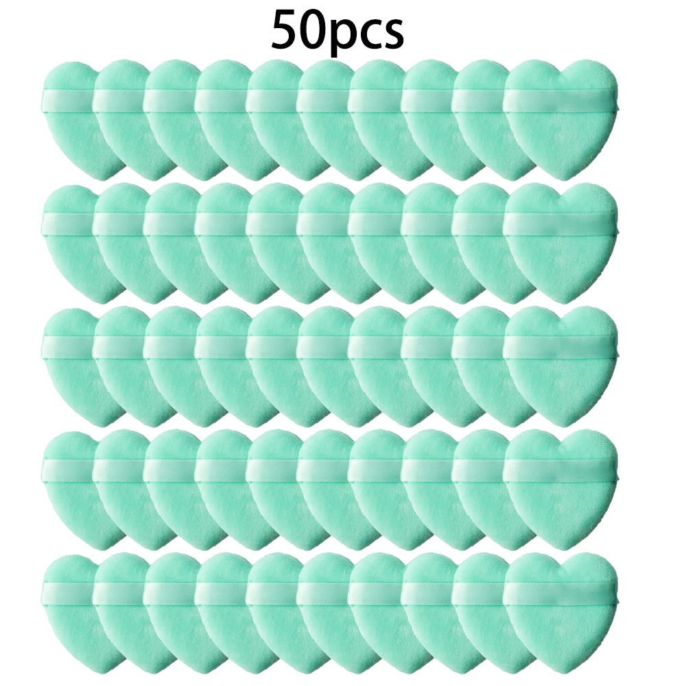 Wholesale 50Pcs Velvet Makeup Powder Puffs Soft and Washable - Smarsty