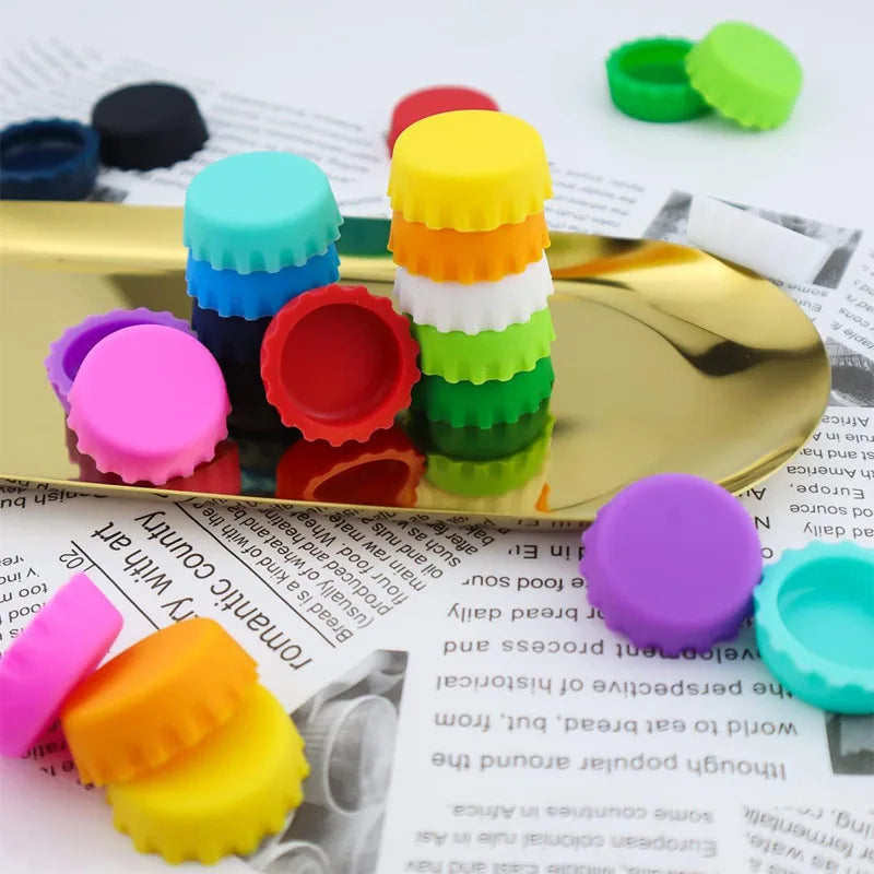 Candy Color Silicone Beer Bottle Caps for Home Brewing - Smarsty