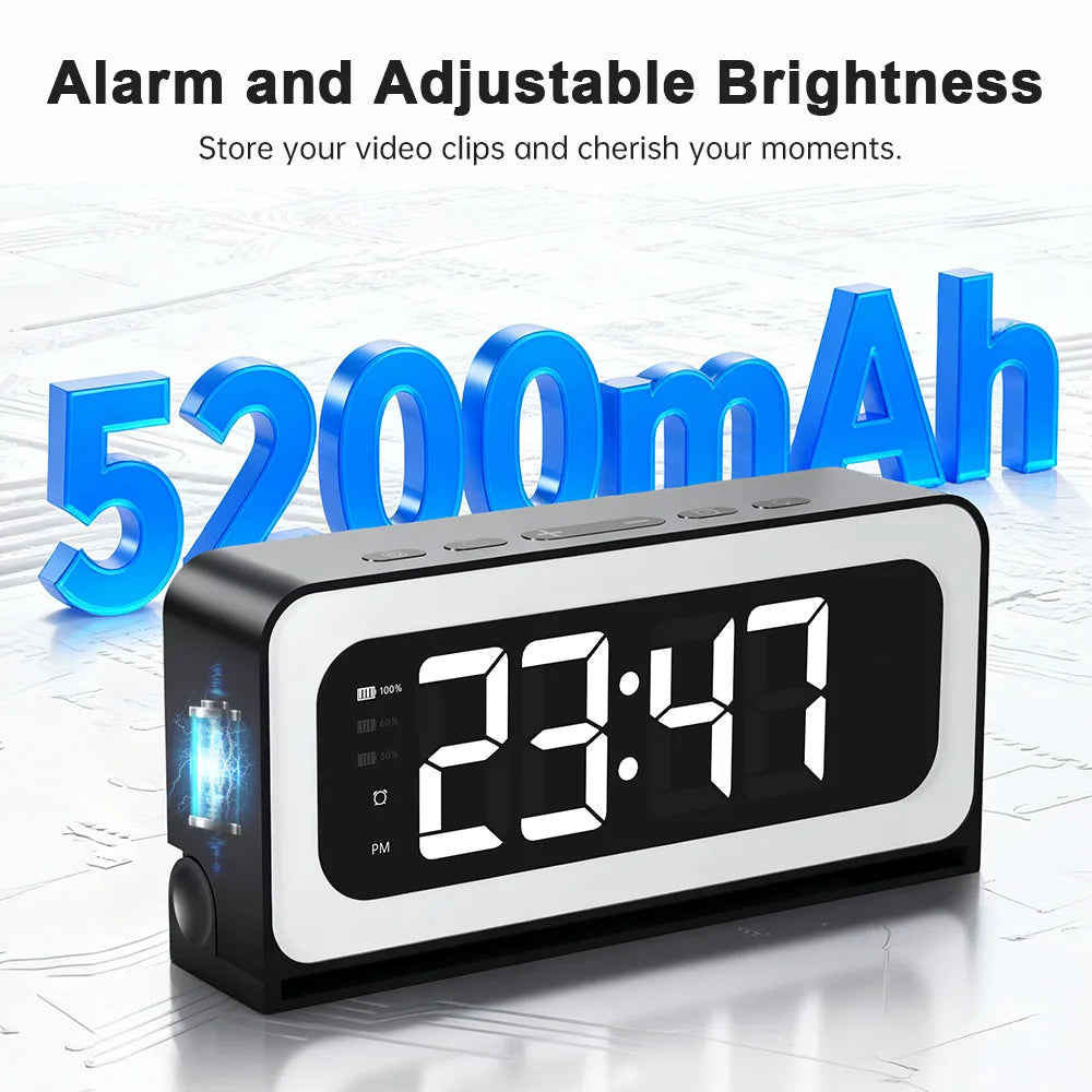 Noahtec 1080P Alarm Clock Mini Camera Wireless Wifi Control IR Night Vision View DVR Camcorder Home Surveillance Monitor Video