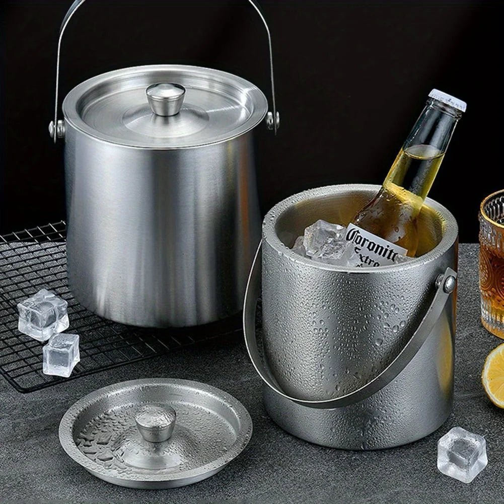 Stainless Steel Insulated Ice Bucket for Parties - Smarsty