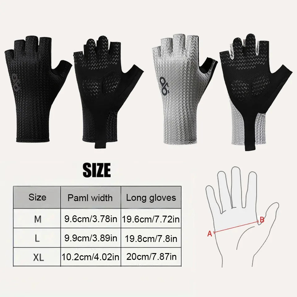 GTUBIKE Breathable Half Finger Cycling Gloves with Anti-Slip Pads - Smarsty