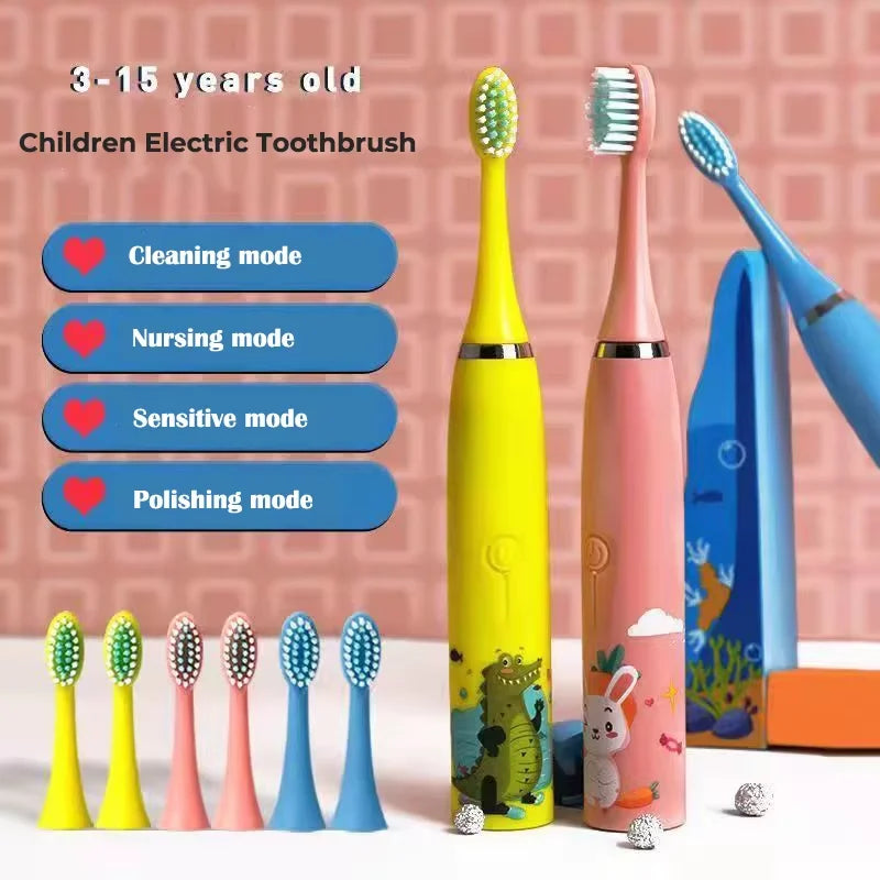 Children's Electric Toothbrush with Sonic Cleaning Feature - Smarsty