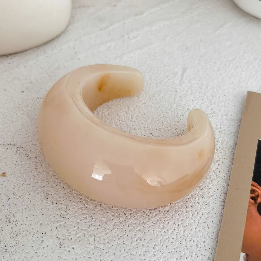 Vintage Punk Resin Acrylic Bangle Bracelets for Unisex - Smarsty