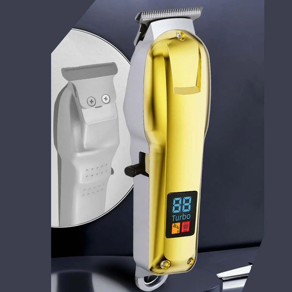 Cordless Electric Hair Clippers for Men,Professional Barber Clippers and Trimmers Set for Hair Cutting Kit with LED Display