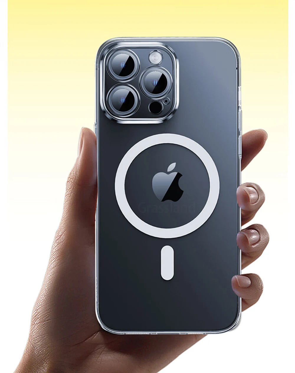 MagSafe Wireless Charge Case For iPhone Clear Back - Smarsty