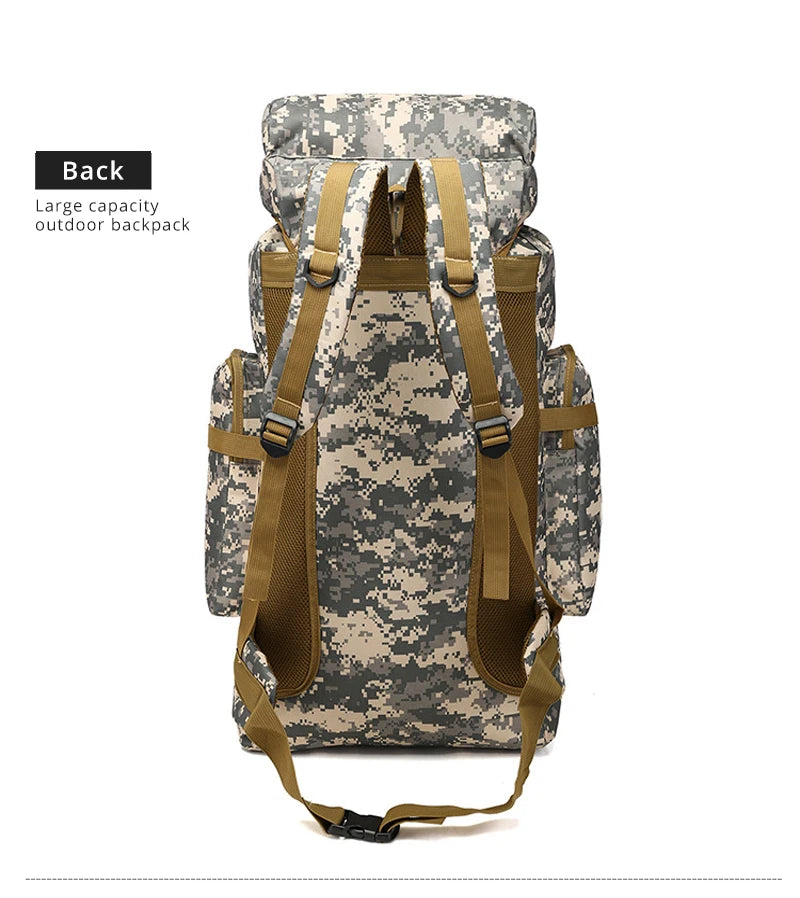 Rilibegan Men Travel Backpack Tactical Climbing Outdoor Hiking Camouflage Multifunctional Bag Men Backpack - Smarsty