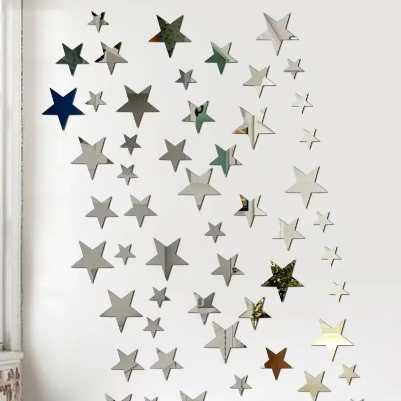 Star Mirror Wall Stickers for Stunning Home Decor - Smarsty