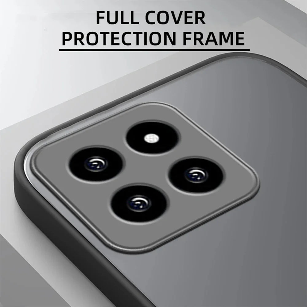 Shockproof Armor Phone Case 14 Pro Matte Durable Shield - Smarsty