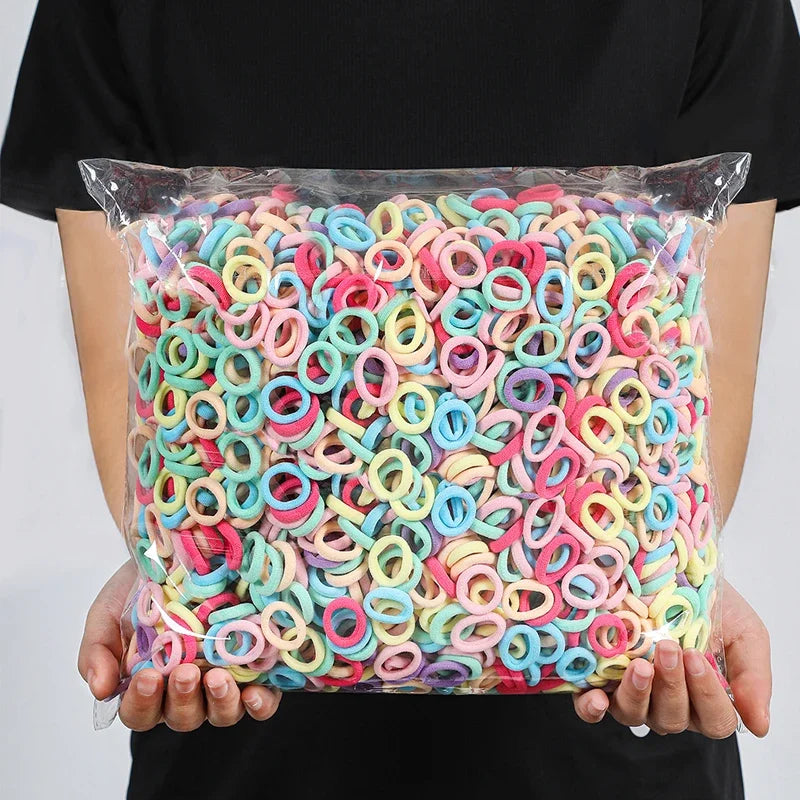 Colorful Nylon Hair Bands For Girls Elastic Gentle Hold - Smarsty