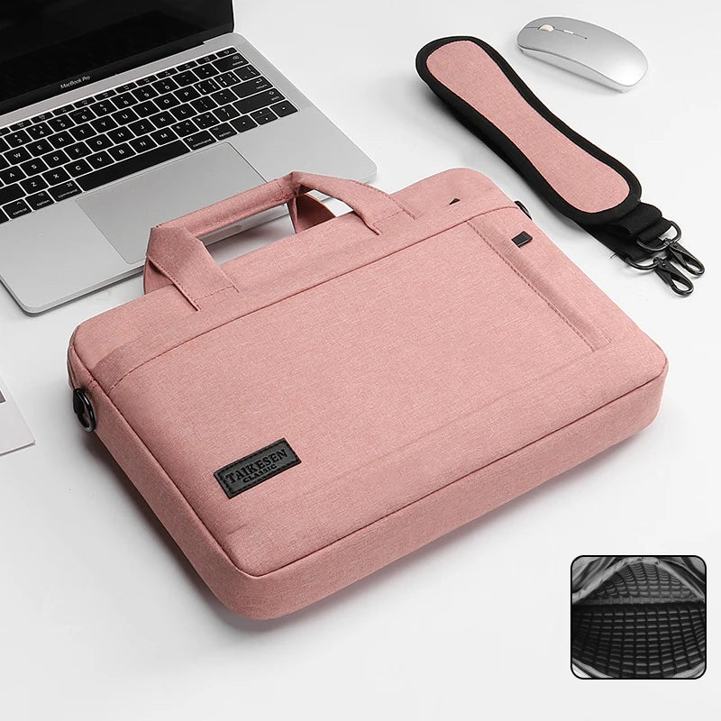 Durable Canvas Laptop Sleeve Case With Zipper Closure