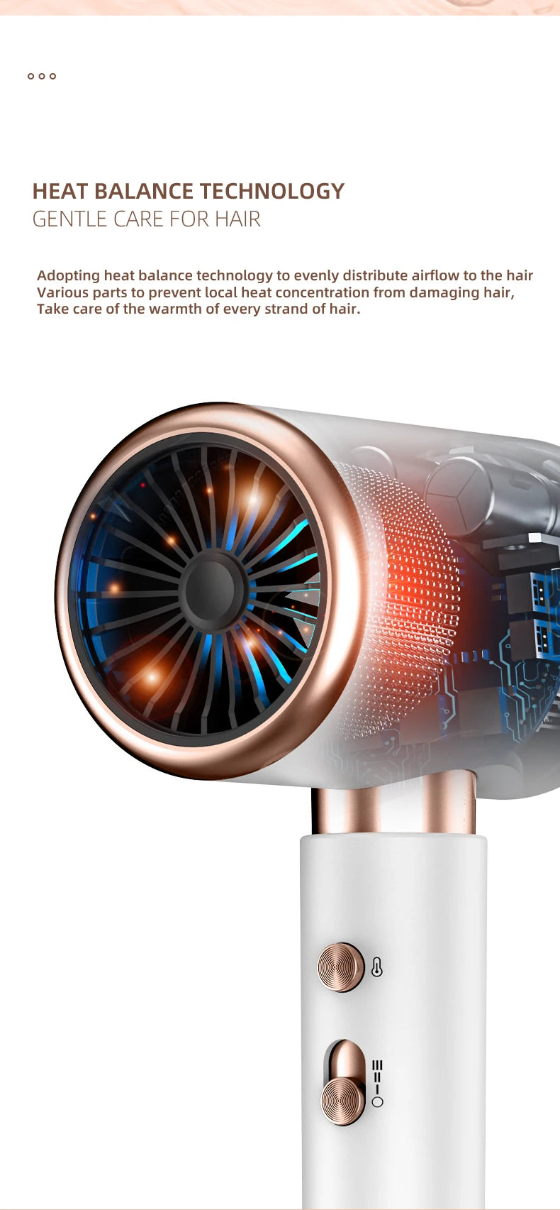 High-Speed Hair Dryer with Low Noise Technology - Smarsty