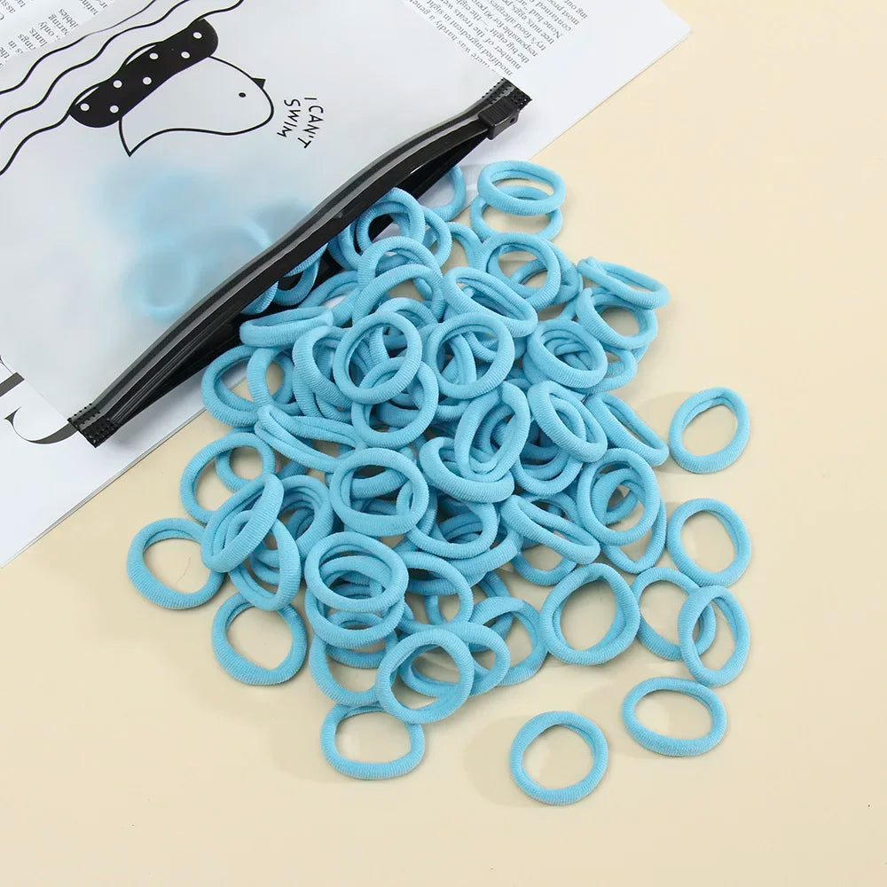 50 Pack Seamless Hair Ties Gentle No Damage Elastic - Smarsty