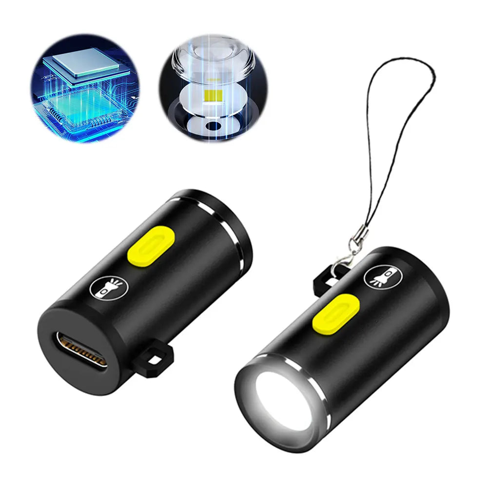 LED Small Pocket Flashlight Aluminum Alloy Portable Camping Flashlight Outdoor Emergency Light for Outdoor Hiking Camping