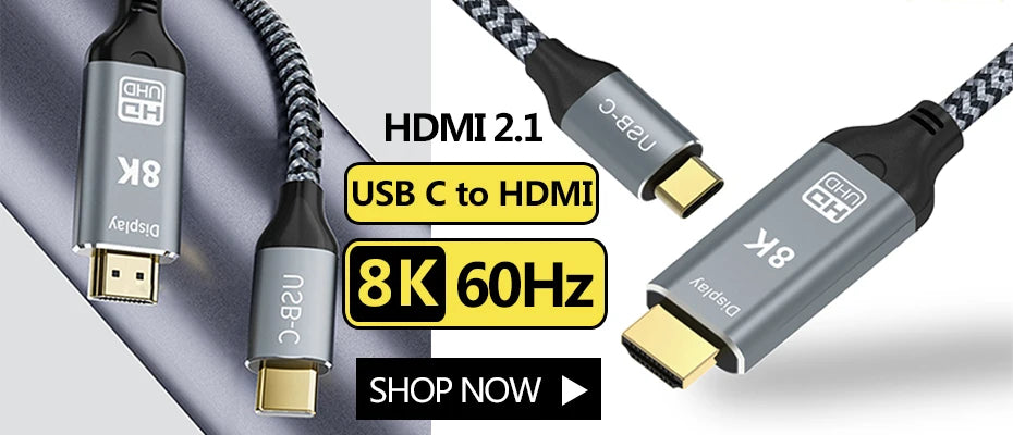 8K HDMI 2.1 Cable for High-Speed Gaming and Streaming - Smarsty