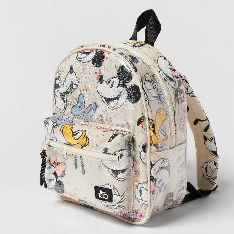 Mickey Mouse Canvas Backpack Large Capacity School Bag - Smarsty