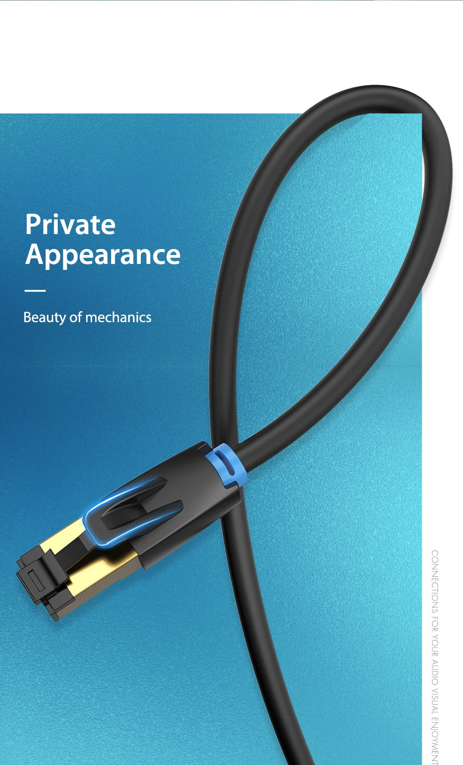 High-Speed Vention Cat8 Ethernet Cable 40Gbps - Smarsty