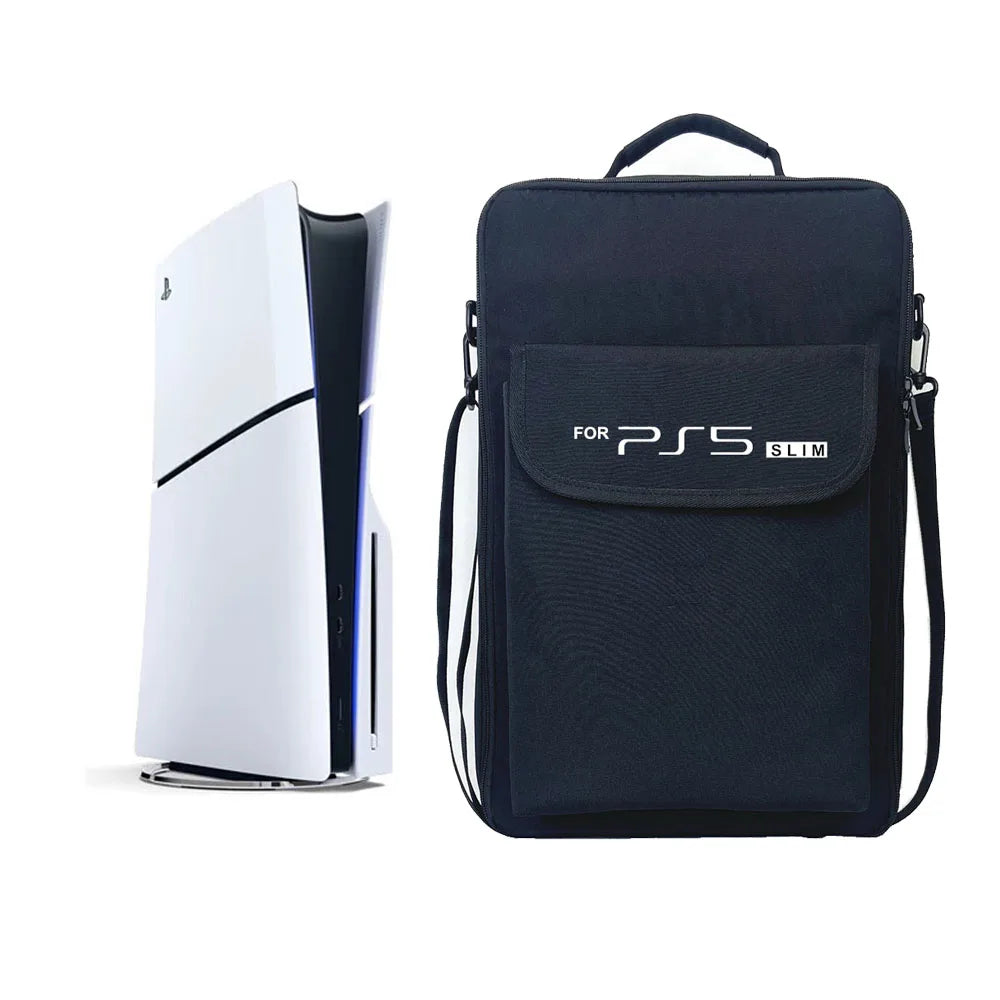 PS5 Slim Carrying Case Durable Protective Shoulder Bag - Smarsty