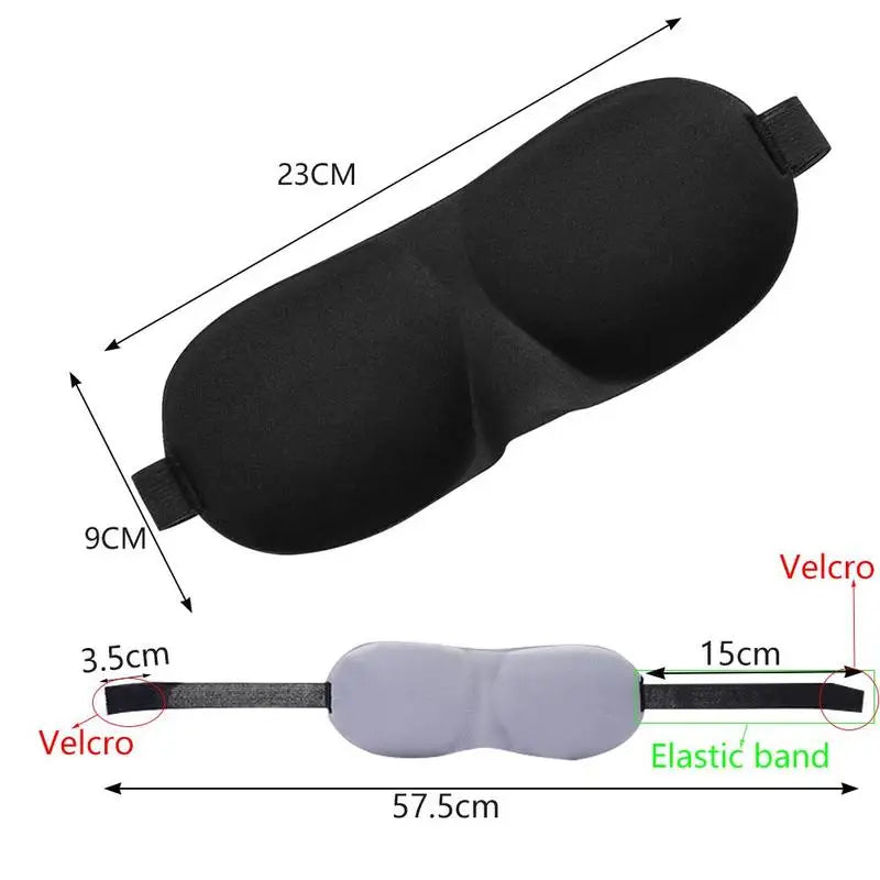 3D Sleep Mask Eyepatch for Ultimate Light Blocking Comfort - Smarsty
