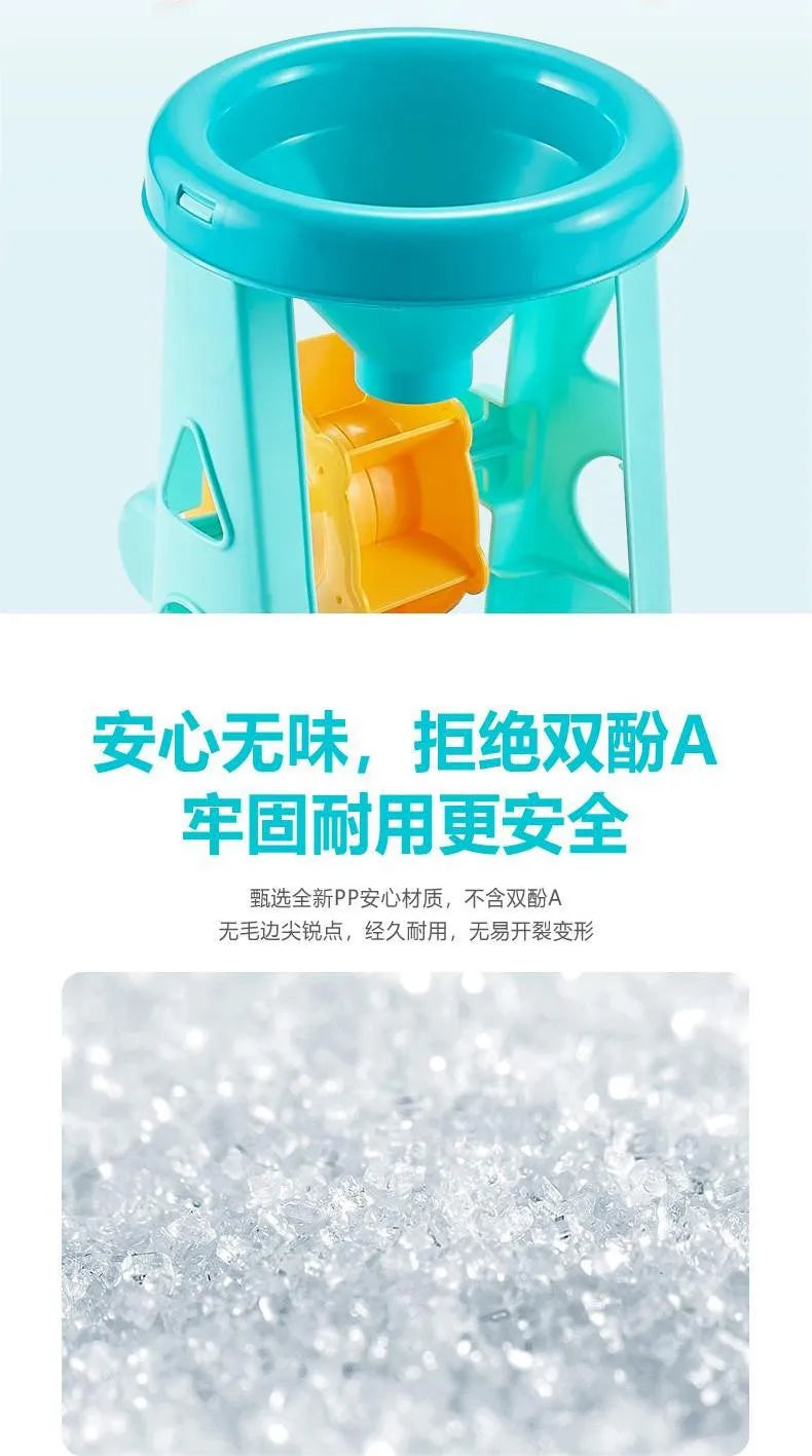 23PCS Summer Beach Set Toys For Kids Digging Sand Plastic Bucket Watering Bottle Shovels Children Beach Water Game Toys Tools