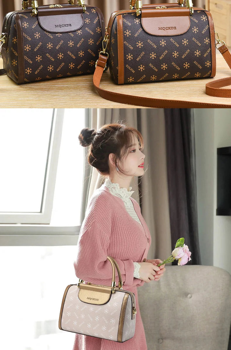 Soft Leather Women Crossbody Bag Large Capacity Versatile - Smarsty