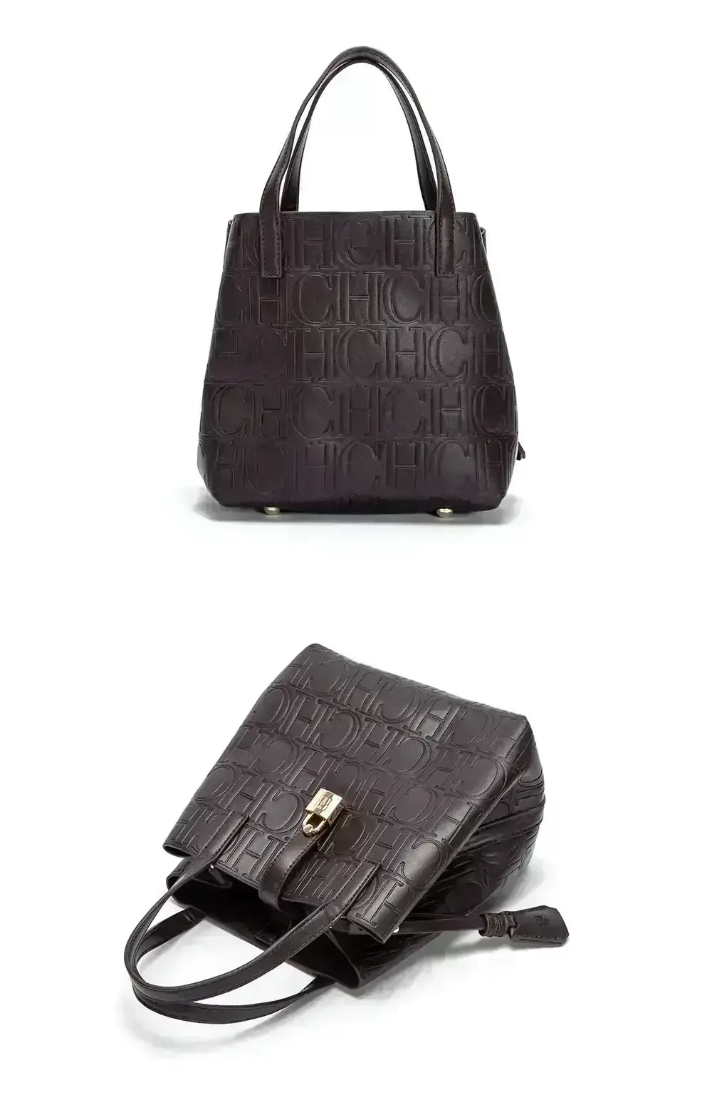 Large Capacity Handbag With Lock Design Luxury Crossbody - Smarsty