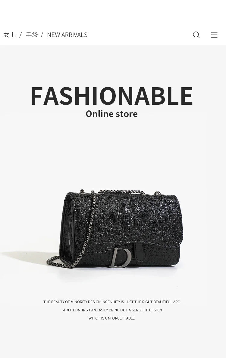 Luxurious Women's Sequined Crossbody Handbag With Chains - Smarsty