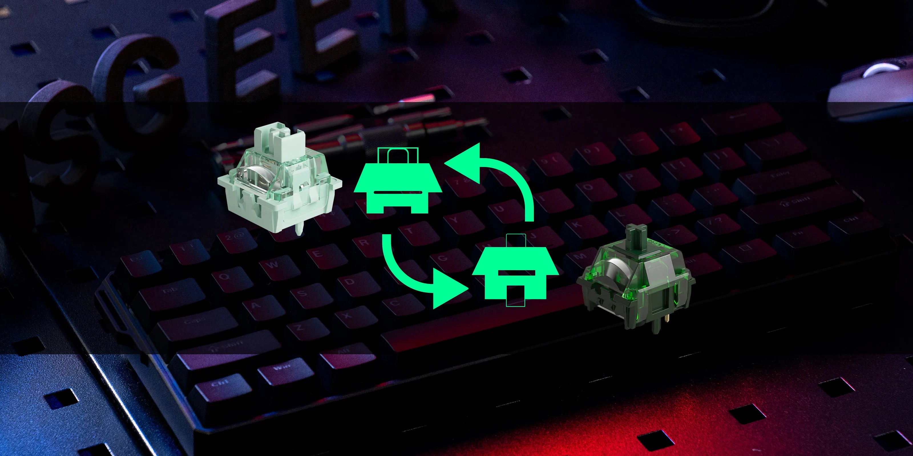 Mechanical Keyboard 60 Percent With Magnetic Switch ARGB