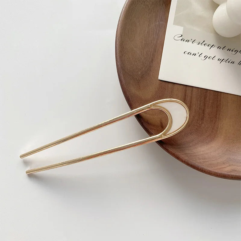 Korean Pearl Hairpins for Elegant Bun Styling - Smarsty