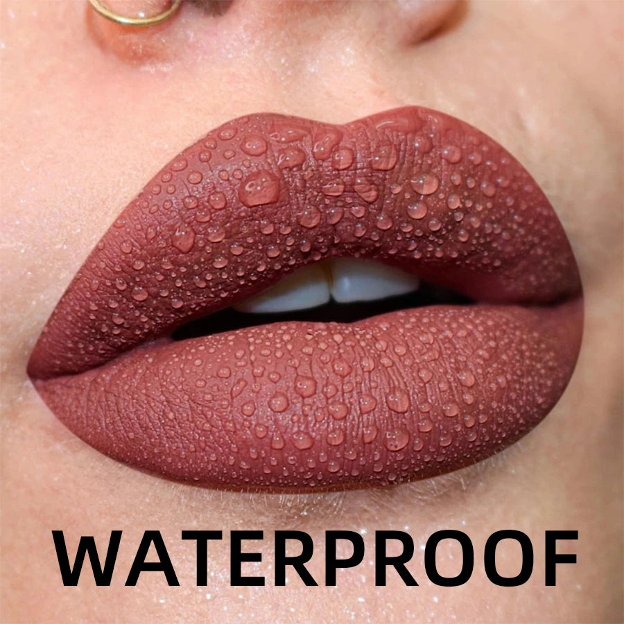 Matte Velvet Waterproof Lip Gloss With Hydrating Formula - Smarsty