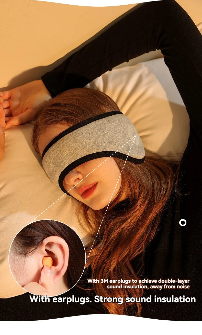 2 in 1 Adjustable Noise Reducing Earplugs and Eye Mask - Smarsty