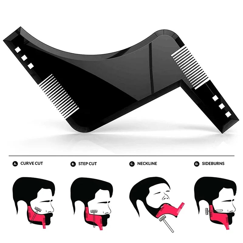 Beard Shaping Template Comb for Symmetrical Styling - Smarsty