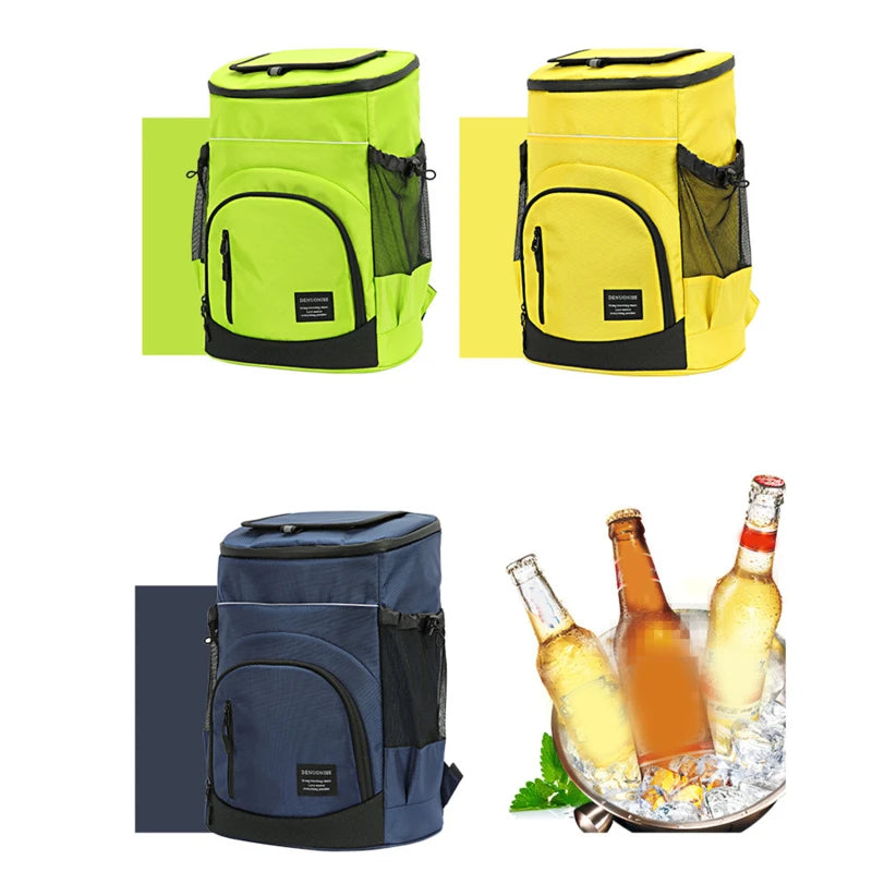 Refrigerator Bags Soft Insulated Cooler Backpack Thermal Isothermal Fridge Travel Outdoor Beach Ice Beer Backpack 30L - Smarsty