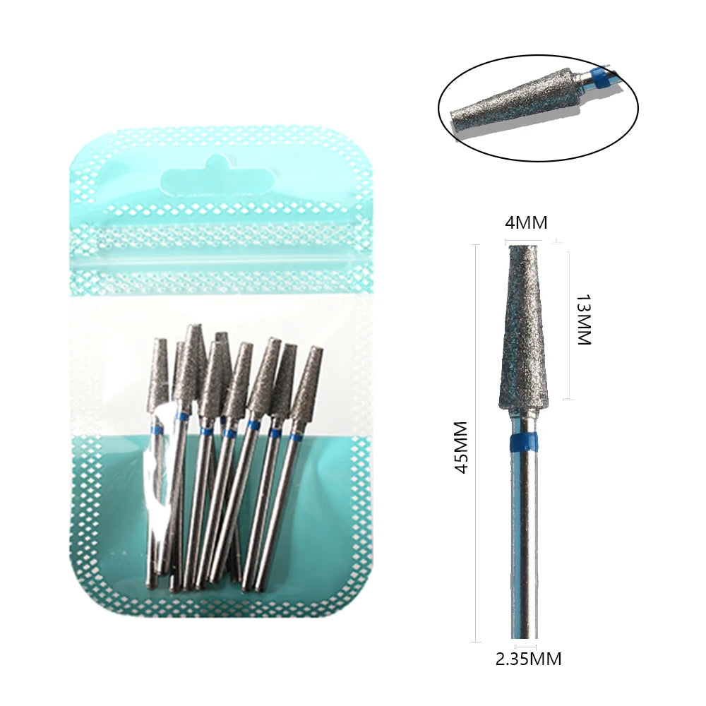 10 Piece Diamond Nail Drill Bit Set for Perfect Manicures - Smarsty