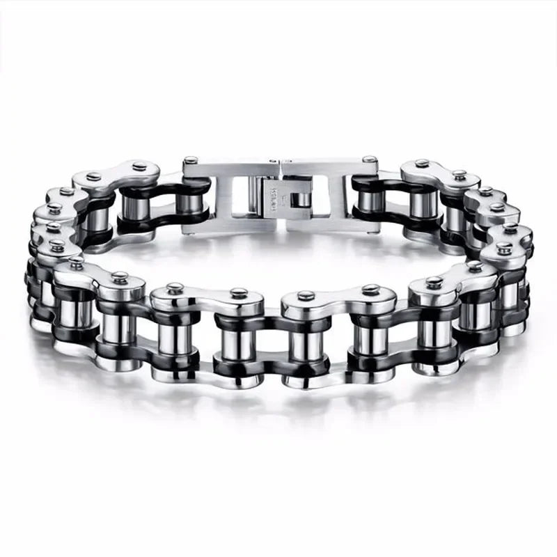 Stainless Steel Biker Chain Bracelet for Men Durable Fashion Jewelry - Smarsty