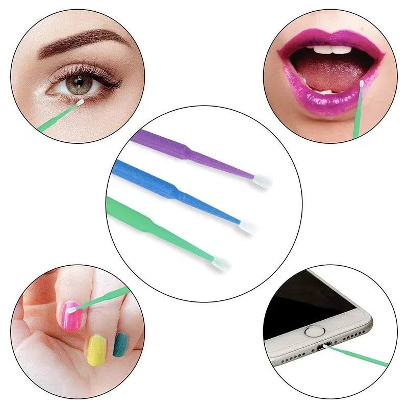 Eyelash Extension Cleaning Swabs for Perfect Makeup Application - Smarsty
