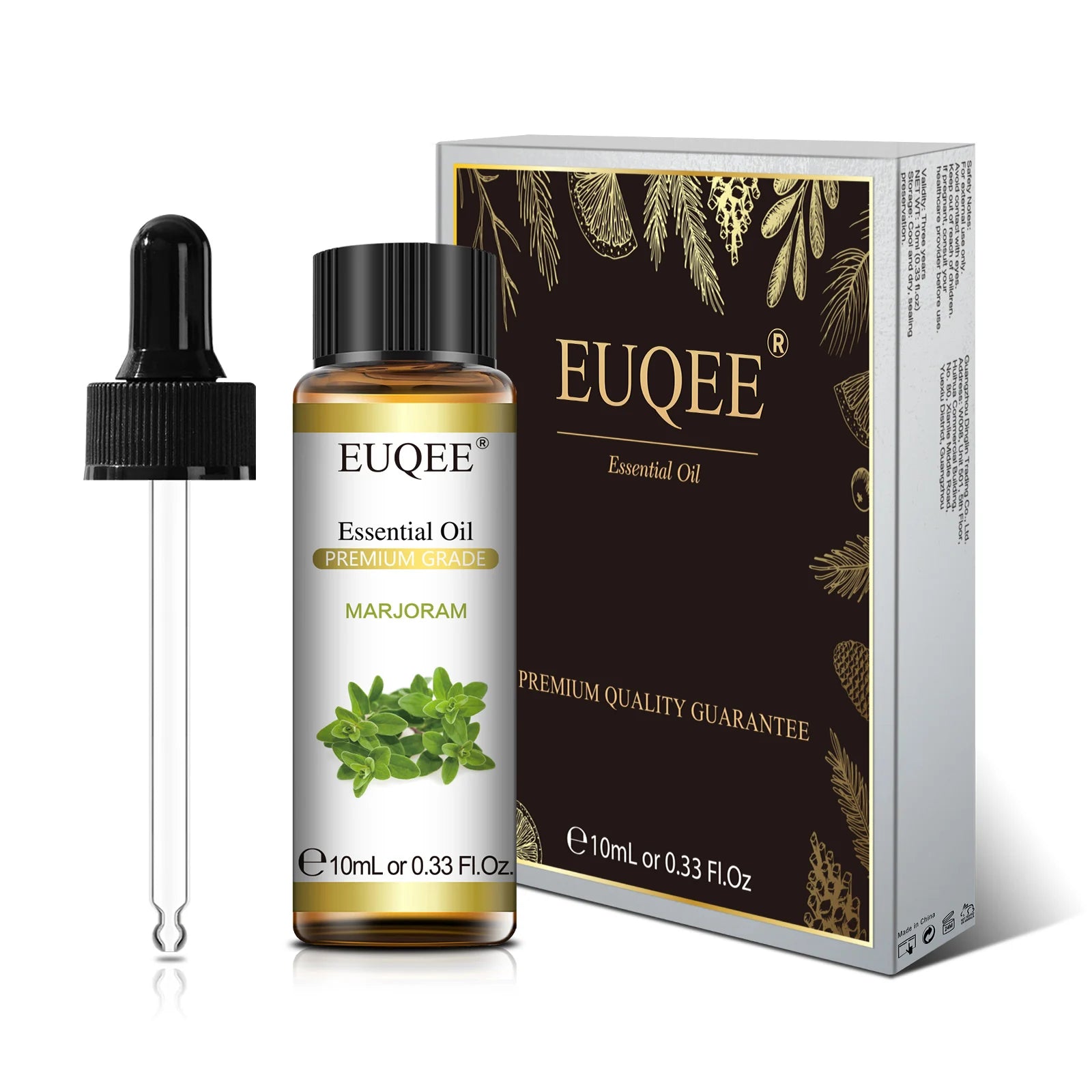 EUQEE 10ml Pure Natural Essential Oil Lavender Jasmine Eucalyptus Vanilla Sandalwood Sweet Orange Lemon Oregano Neroli Fragrance - Smarsty