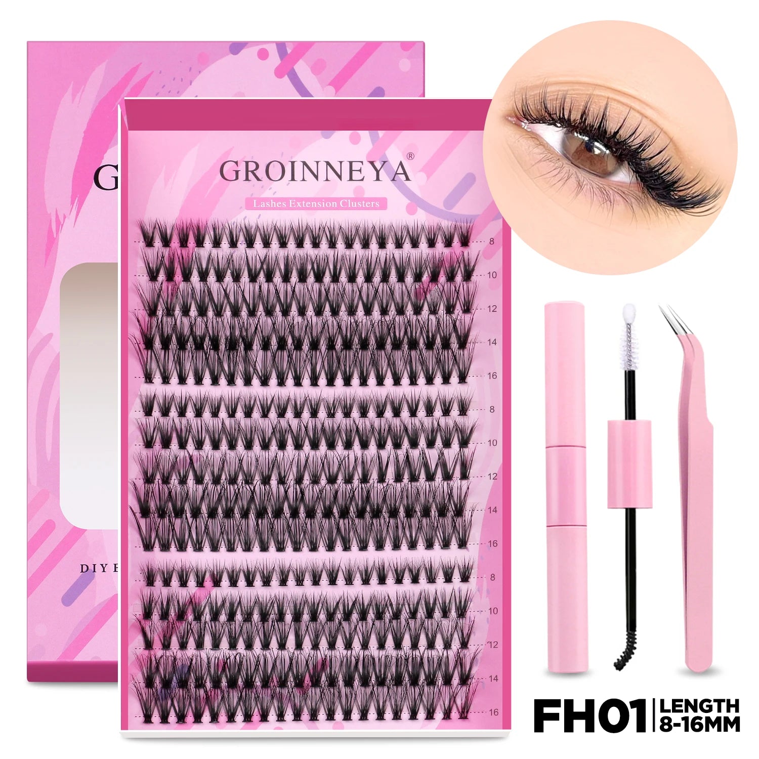 DIY Lash Extension Kit with Individual Lashes for Home Use - Smarsty