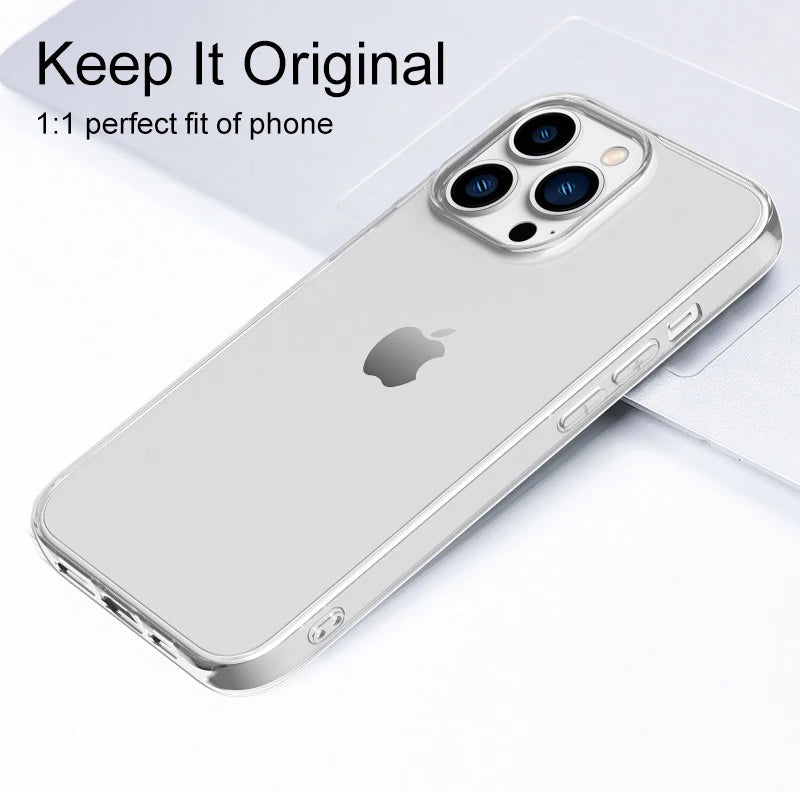 Ultra Thin Clear Silicone Case For iPhone Protection - Smarsty