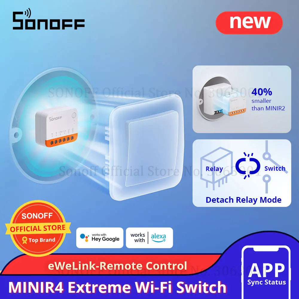 Sonoff Mini R4 WiFi Smart Home Switch Remote Control - Smarsty