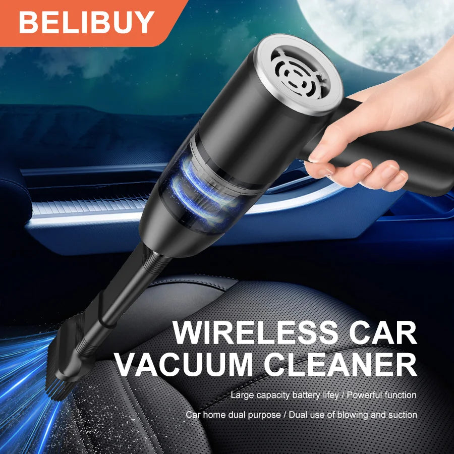 BELIBUY Car Vacuum Cleaner Portable Vacuum Cleaner home appliance High Power Mini Wireless Cleaner Carpet Vacuum Cleaner