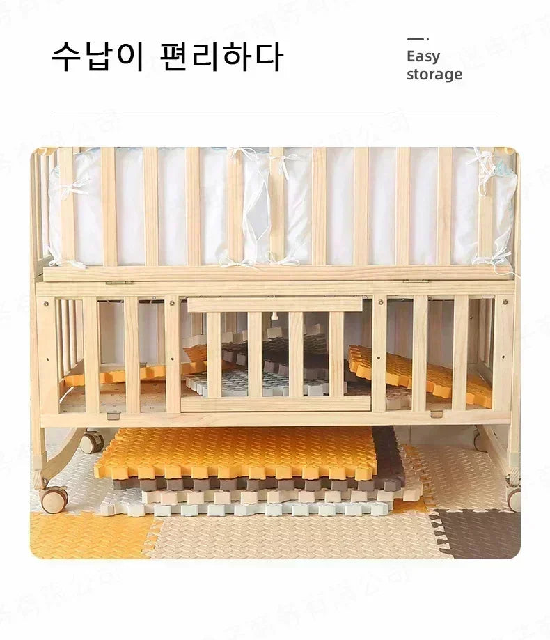 8Pcs/2.5cm Thick Nonslip Baby Crawling Play Mat Soundproof Puzzle Gym Mat for Children's Room and Eco-Friendly Puzzle Mat by Smarsty