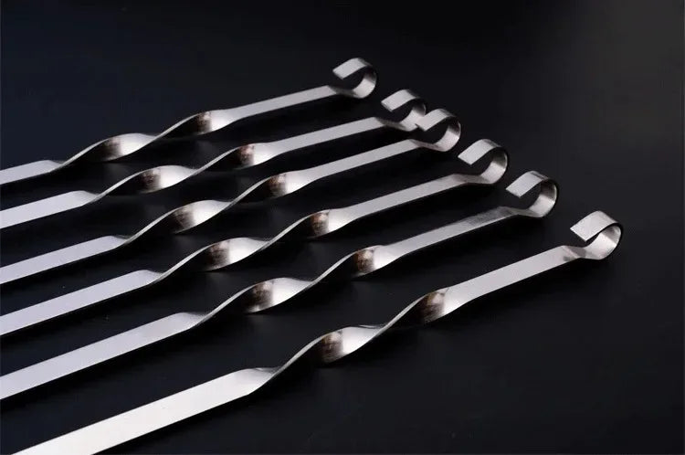 Stainless Steel BBQ Skewers Set for Easy Grilling - Smarsty