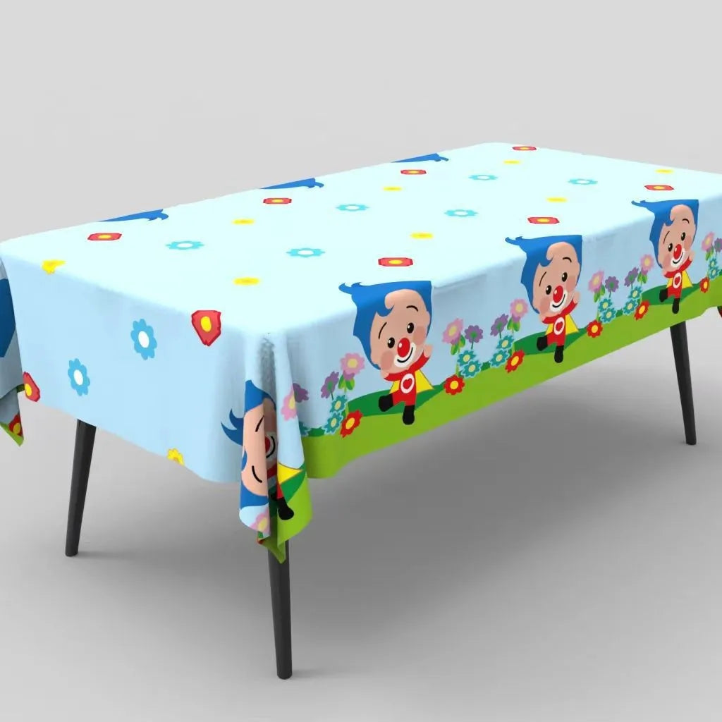 Plim Plim Birthday Tablecloth for Celebration Events - Smarsty